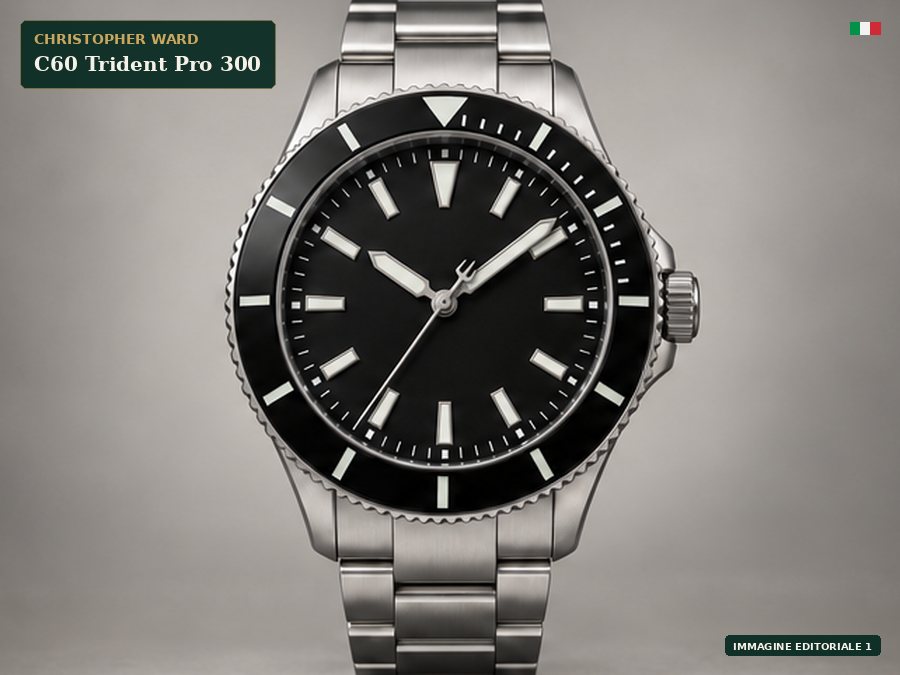 Immagine editoriale di Christopher Ward C60 Trident Pro 300