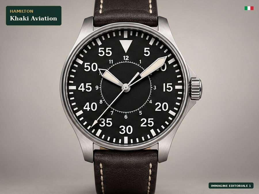 Immagine editoriale di Hamilton Khaki Aviation