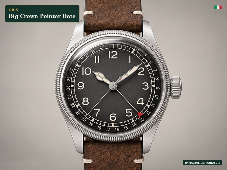 Immagine editoriale di Oris Big Crown Pointer Date
